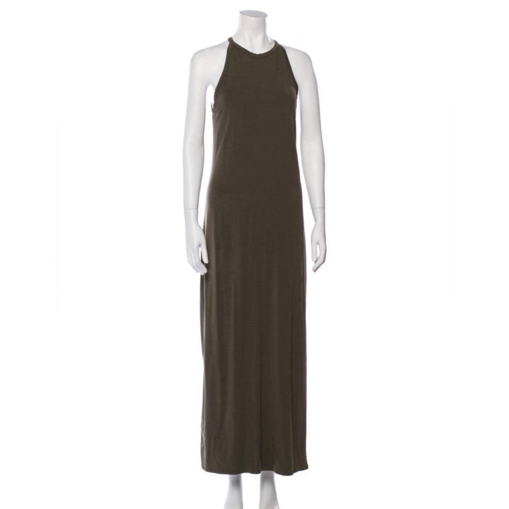 Theory Olive Halter Maxi Dress